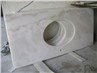 Bianco rosso polished vanity top